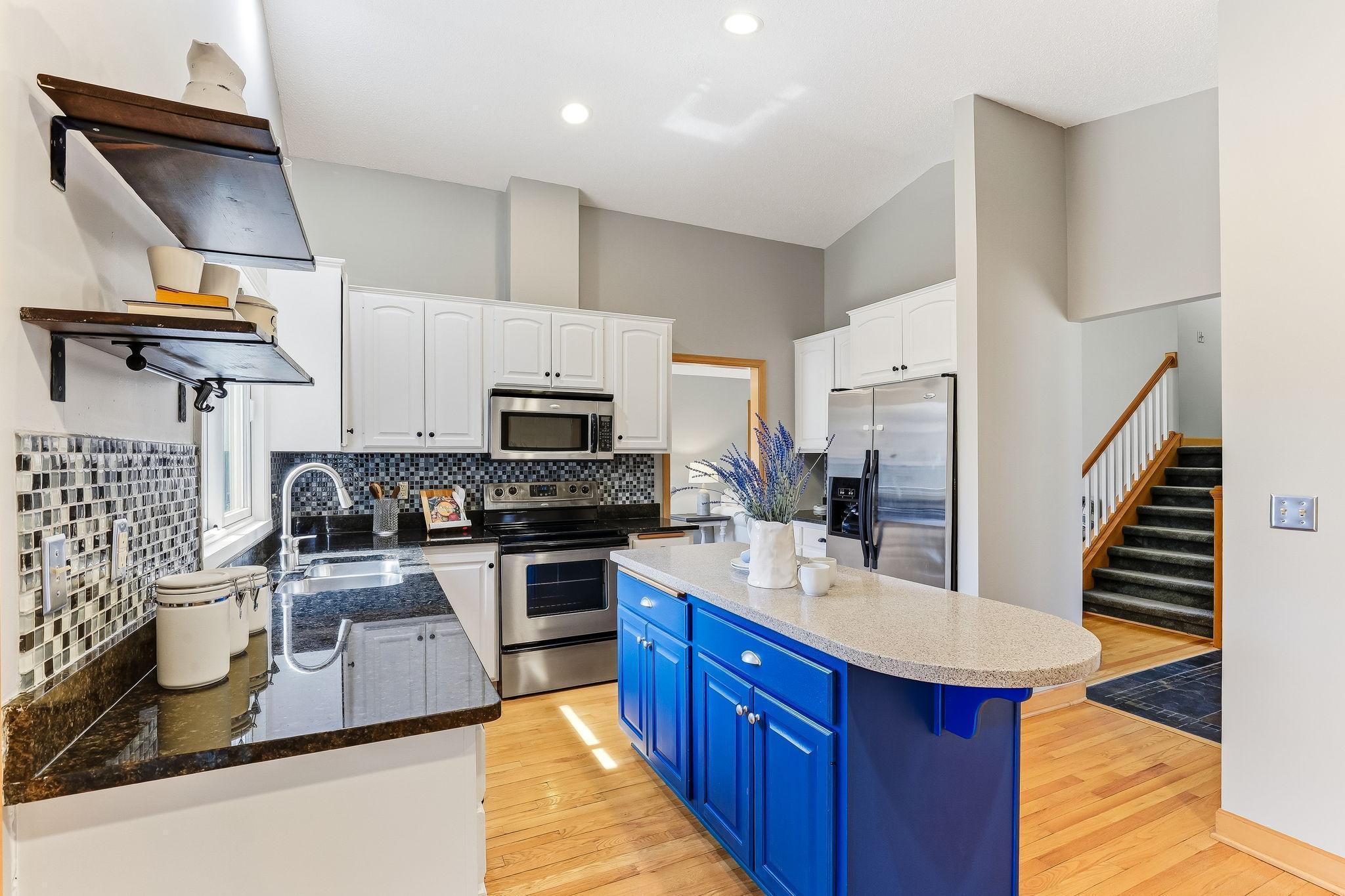 Kitchen with island seating
