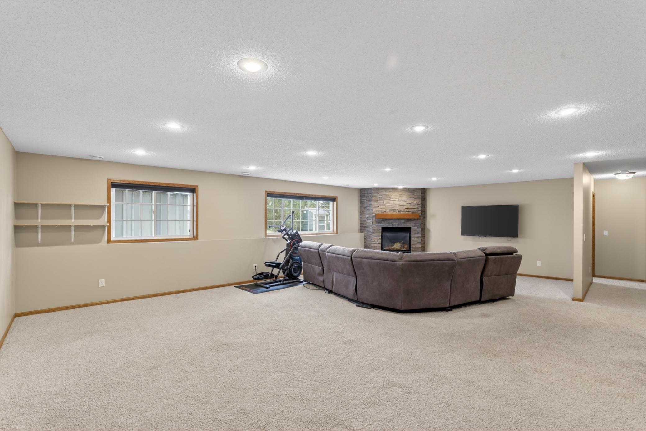 Another view of the lower level. Bedroom 4 is to the left of photo and Bedroom 5 is to the Right