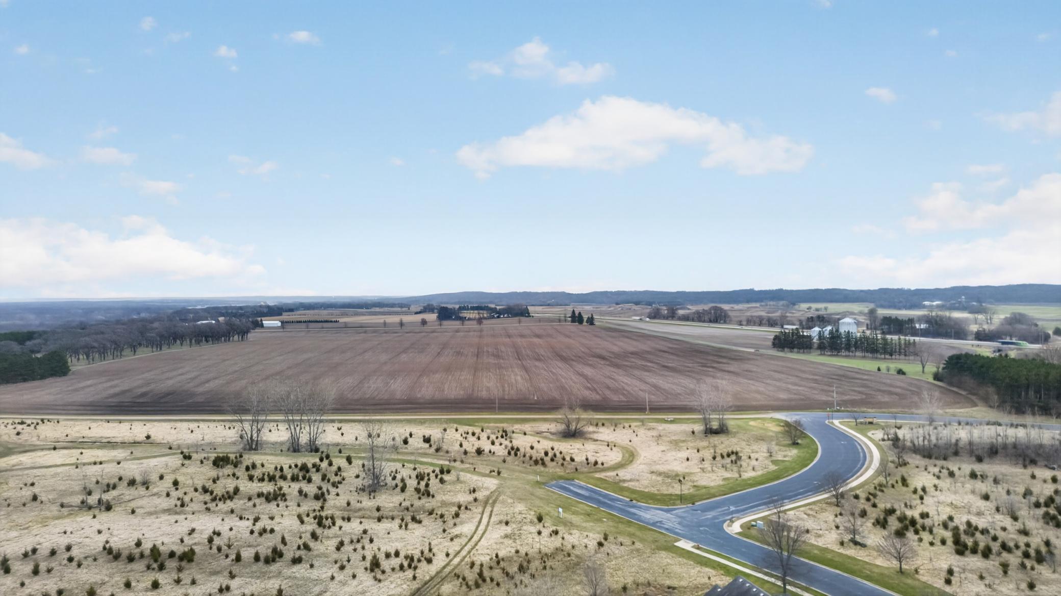 View above home looking North