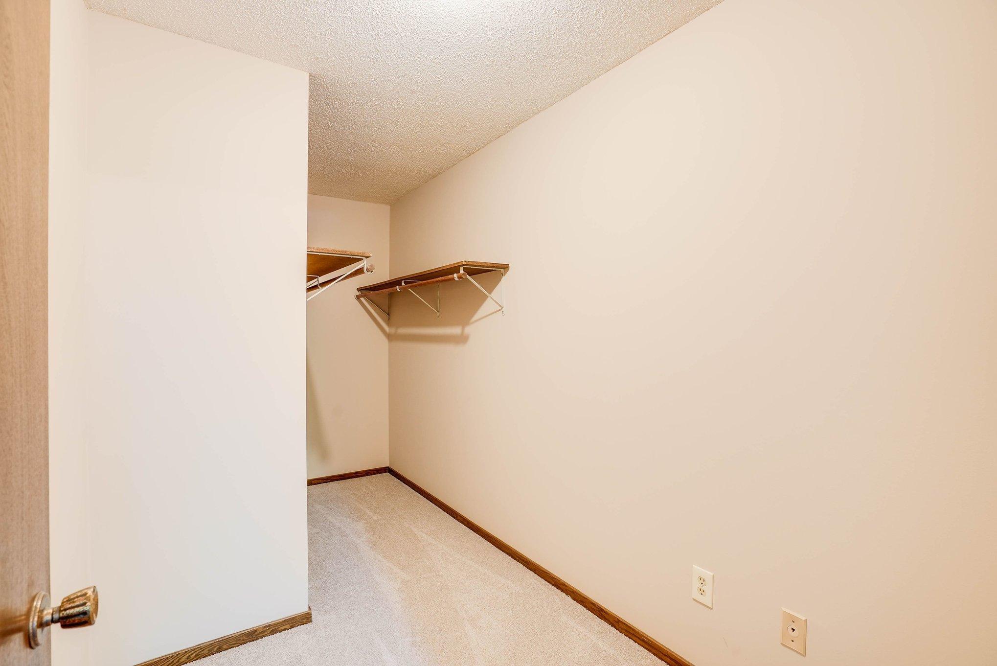 Huge walk in closet off the foyer