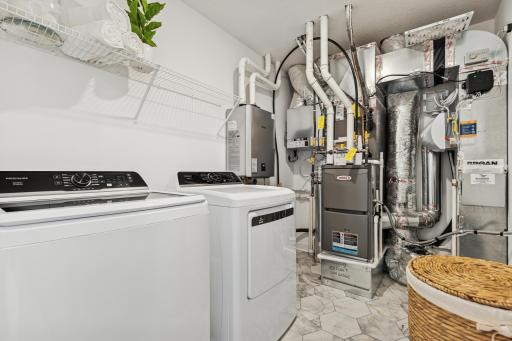 (Photo of model home, features will vary) Conveniently located upper level laundry!