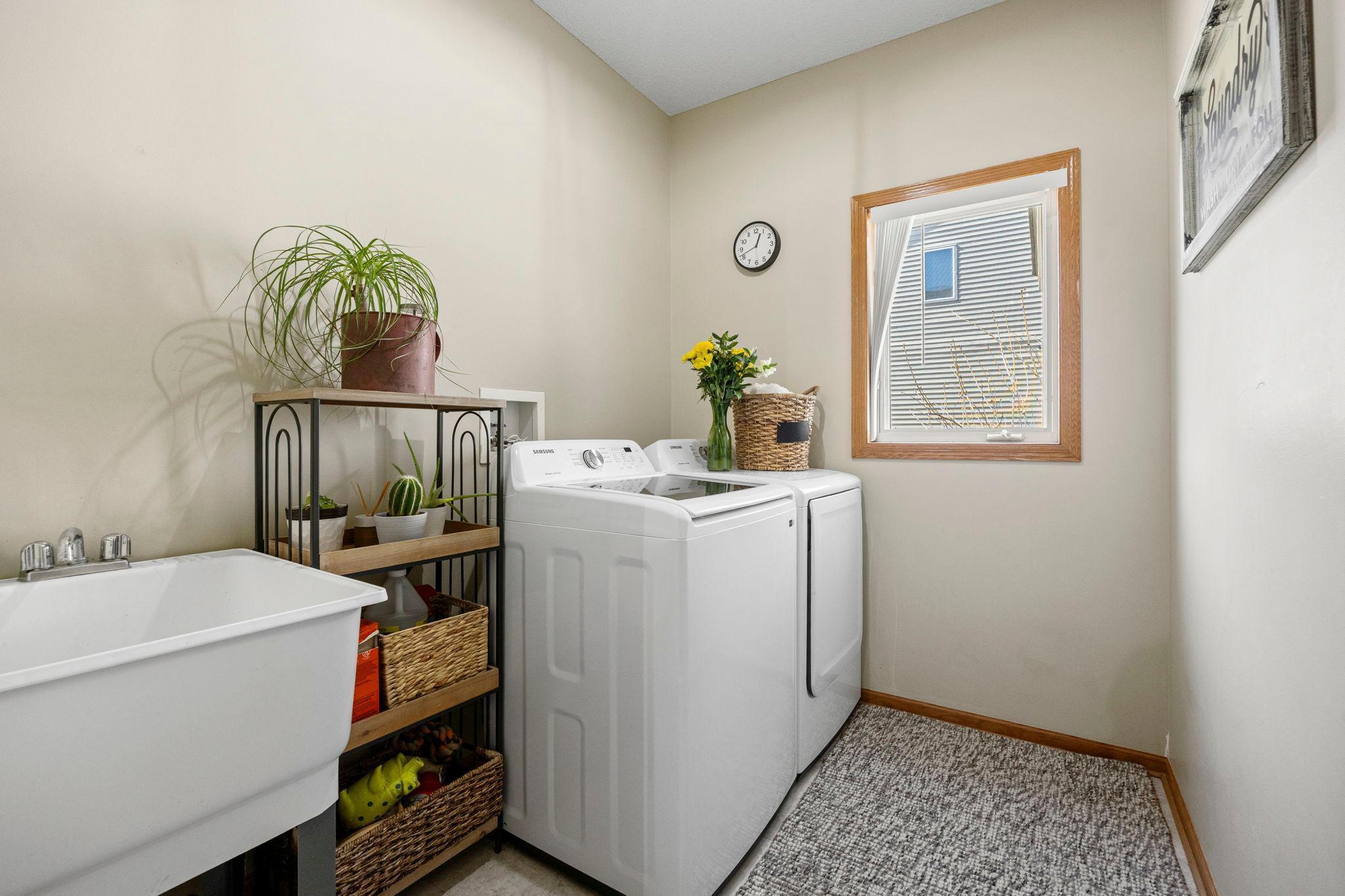 Large laundry with tub