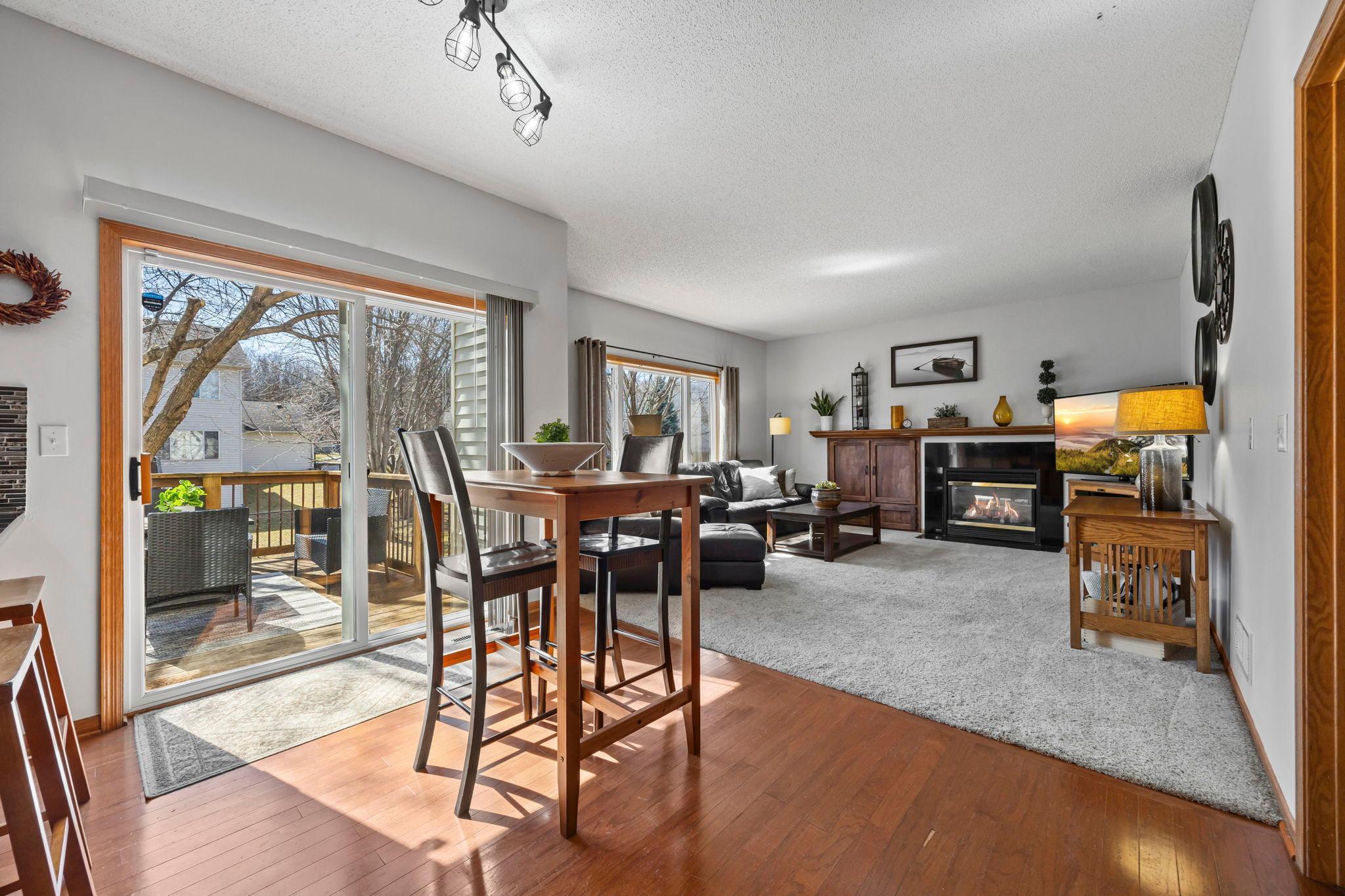 Open flow to living room