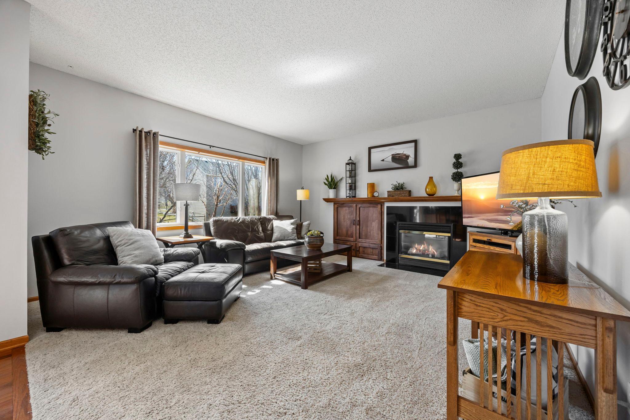 Big windows to backyard