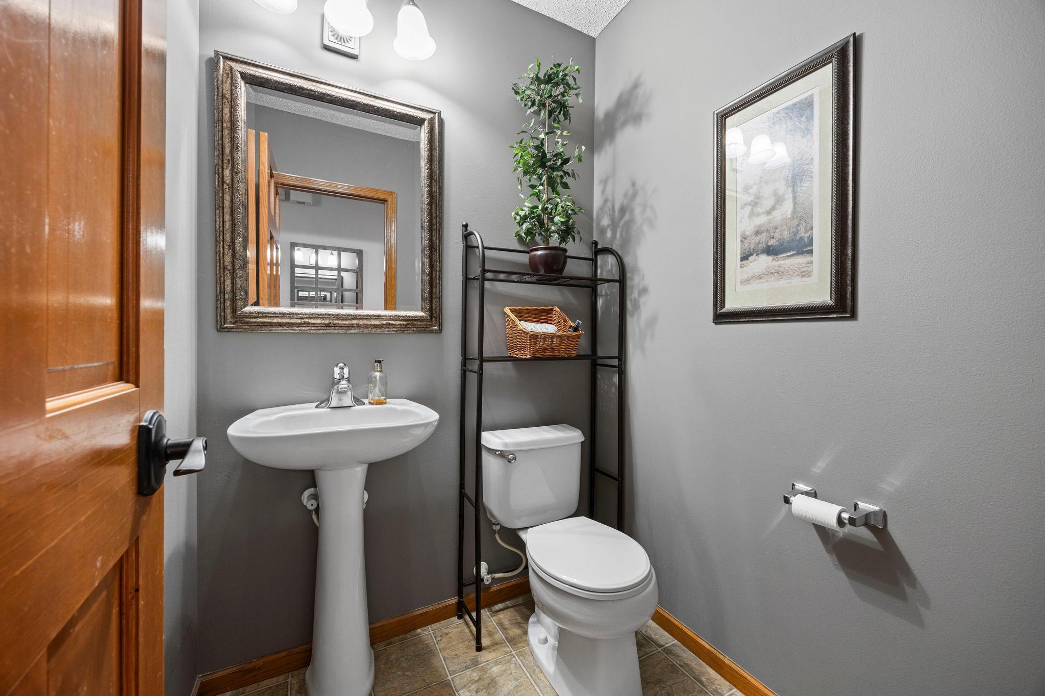 Main floor powder room