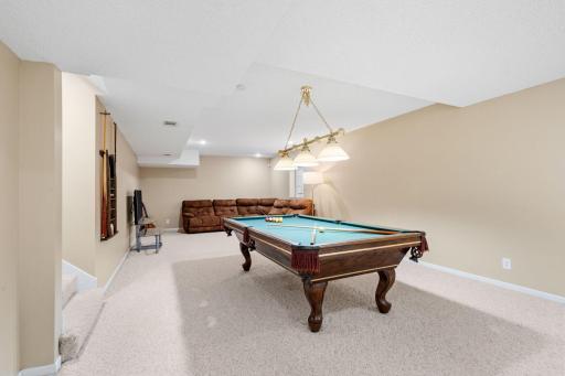 Basement rec room. Pool anyone?