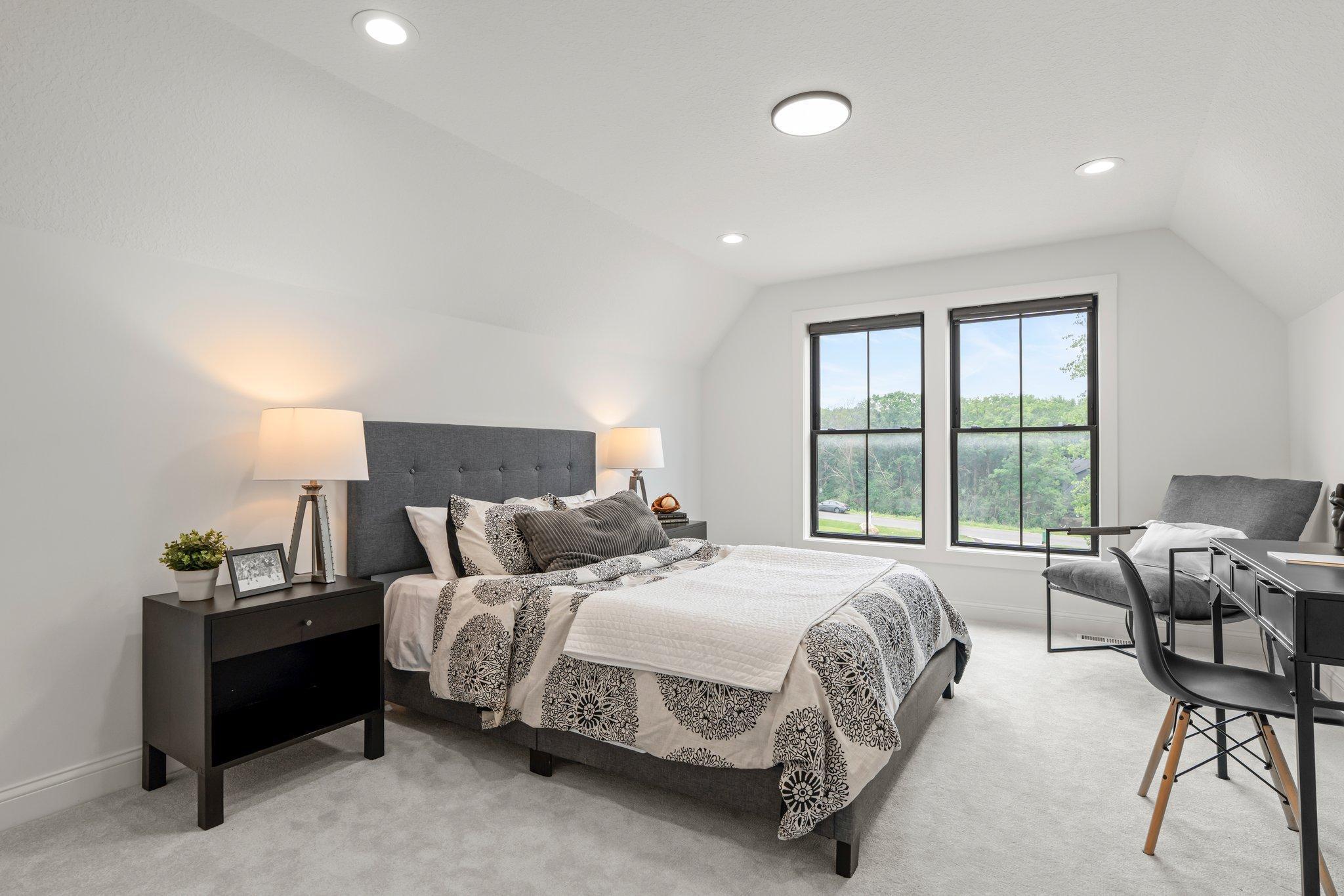 Bright and inviting, this second Jack and Jill bedroom also offers a generous walk-in closet and convenient access to the shared full bath, creating a perfect balance of privacy and function.