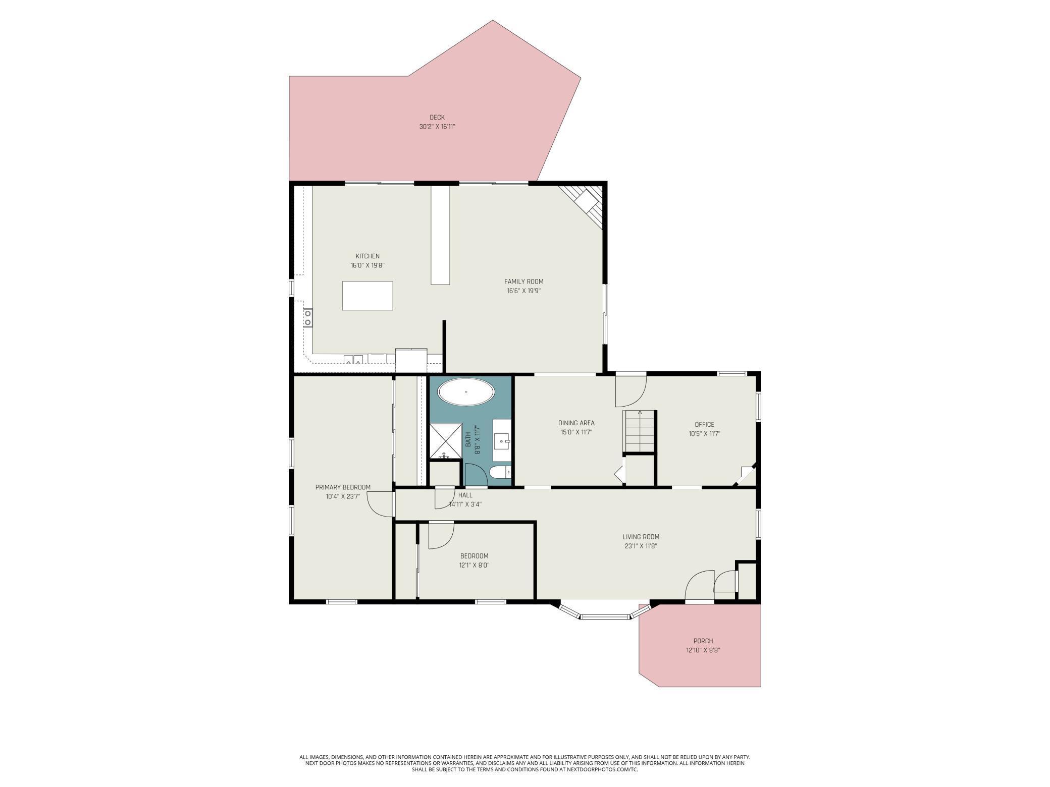 Main level floor plan