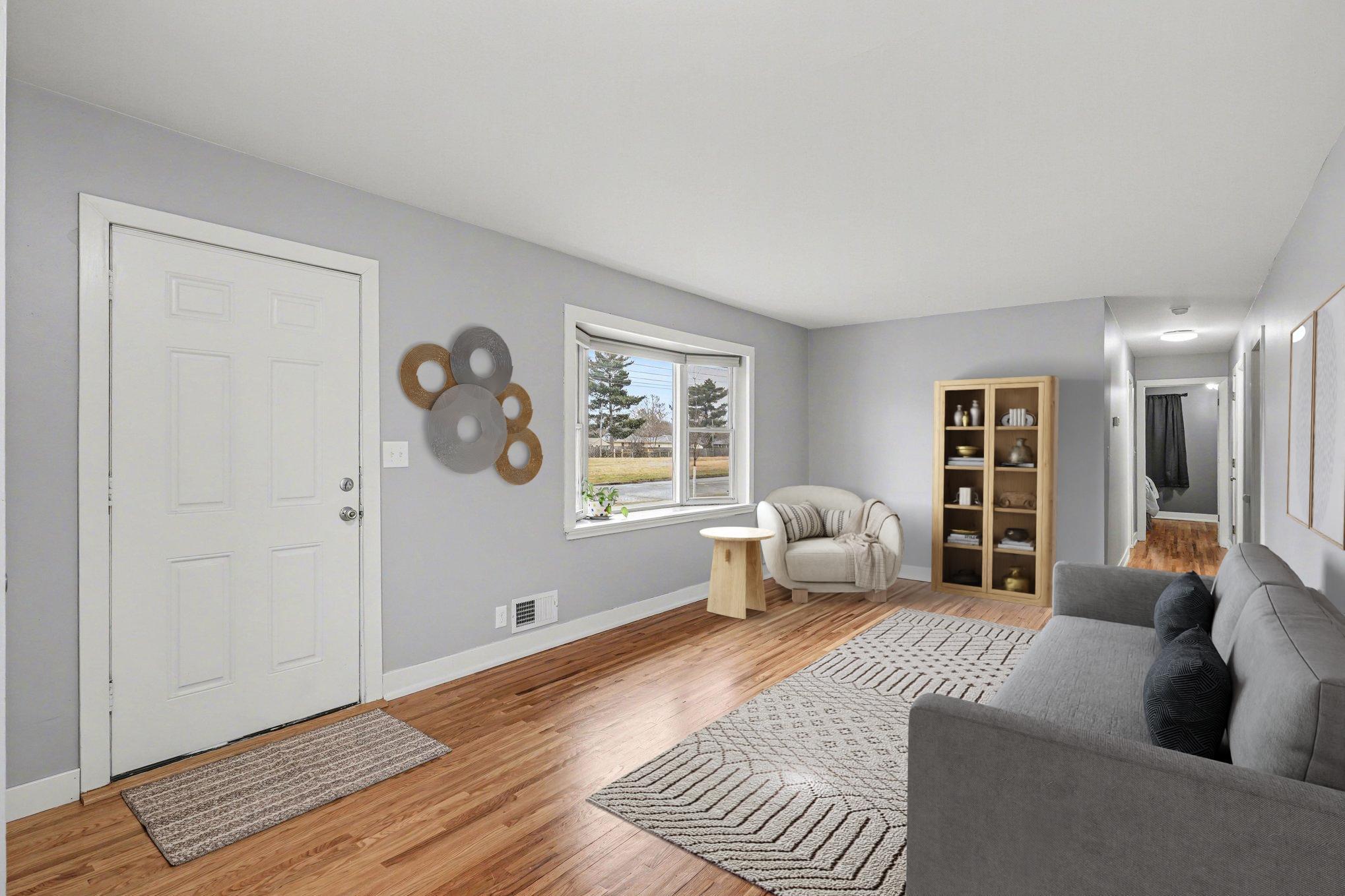 Living Room-virtually staged