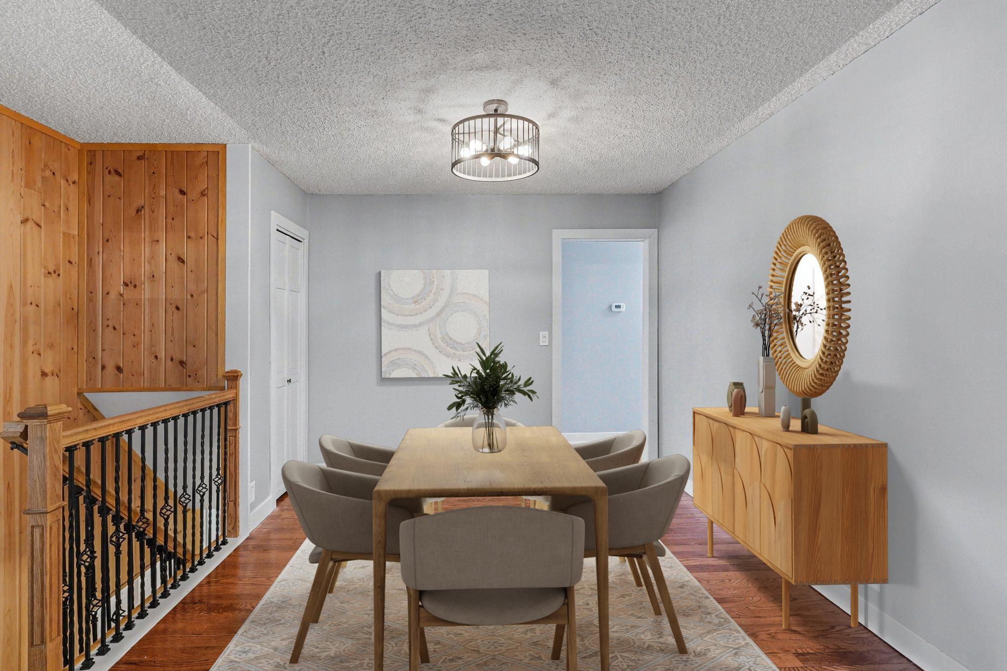 Dining room-virtually staged