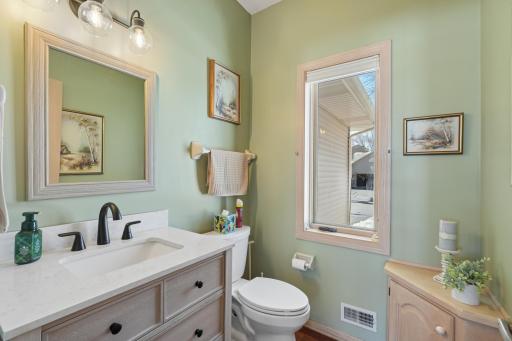 Main level bath, great for guests!