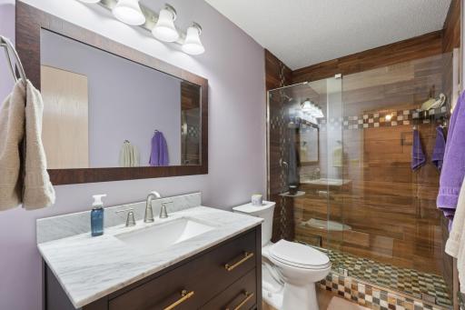 Another updated ¾ bath with tile shower, renovated in 2022!