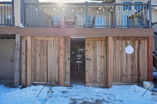 Under-deck storage and a golf cart garage, perfect for enjoying the golf course lifestyle!