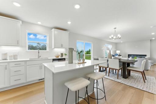 Kitchen - model pics for representational purposes and floorplan. Finishes may vary.
