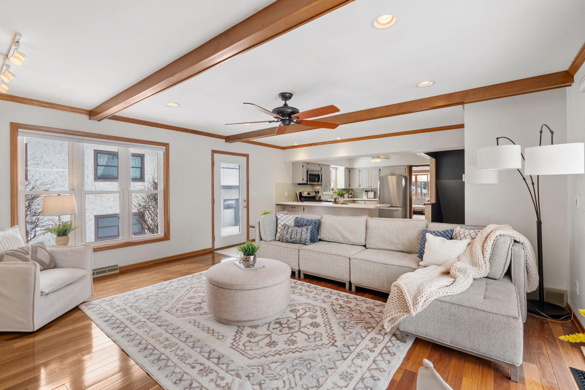 Open layout perfect for get-togethers