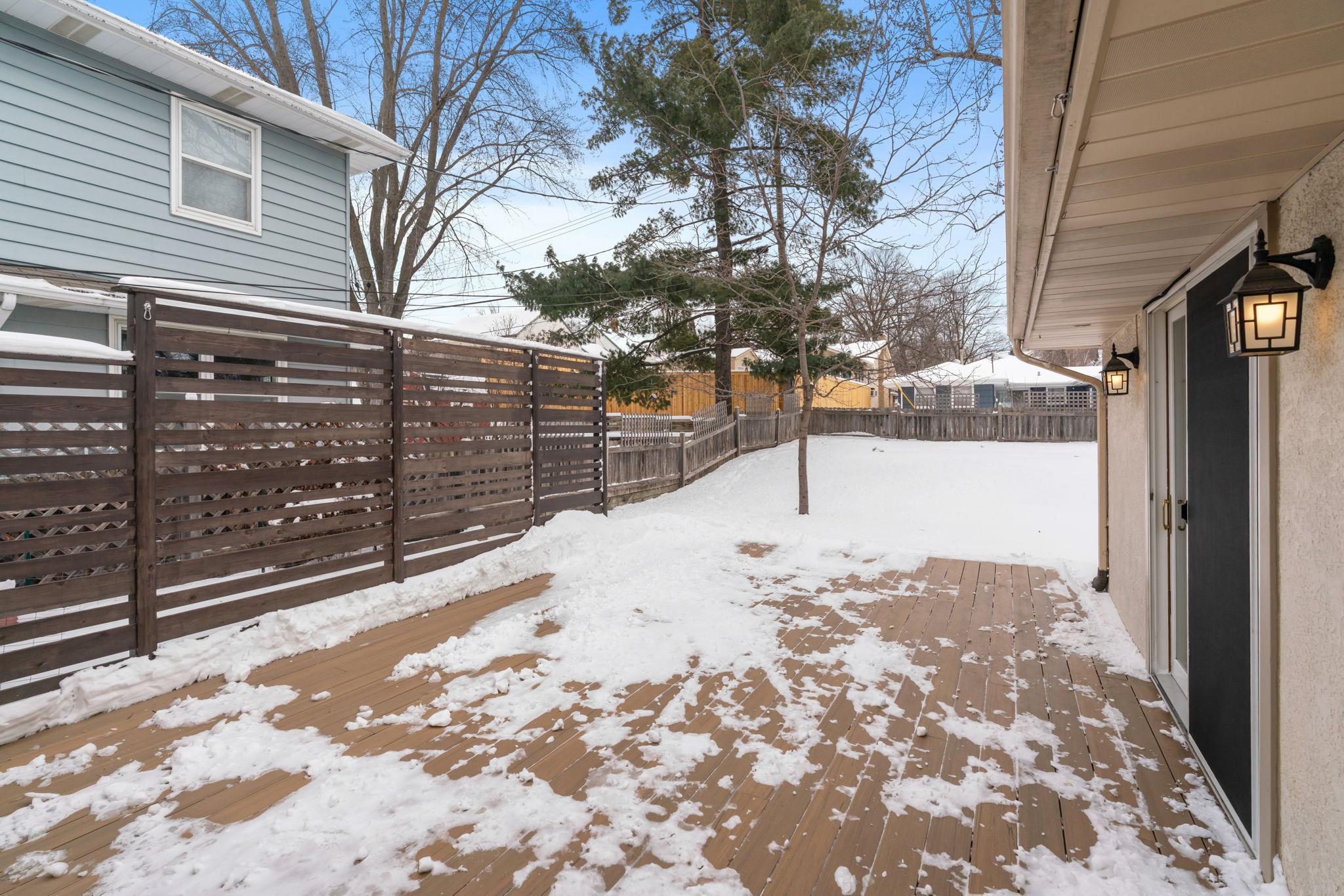 Dec and privacy fence added in 2022