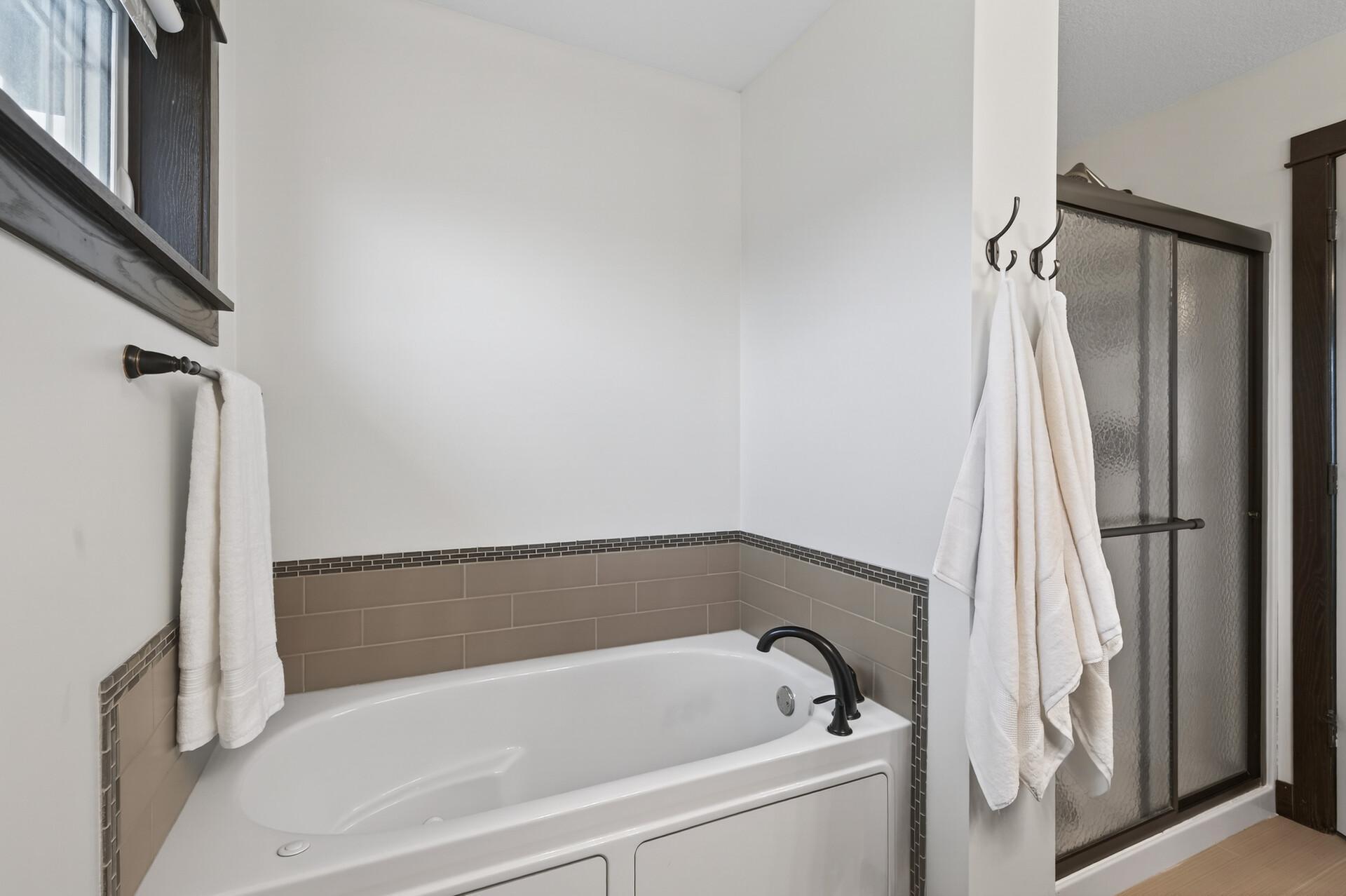 Primary tub and shower