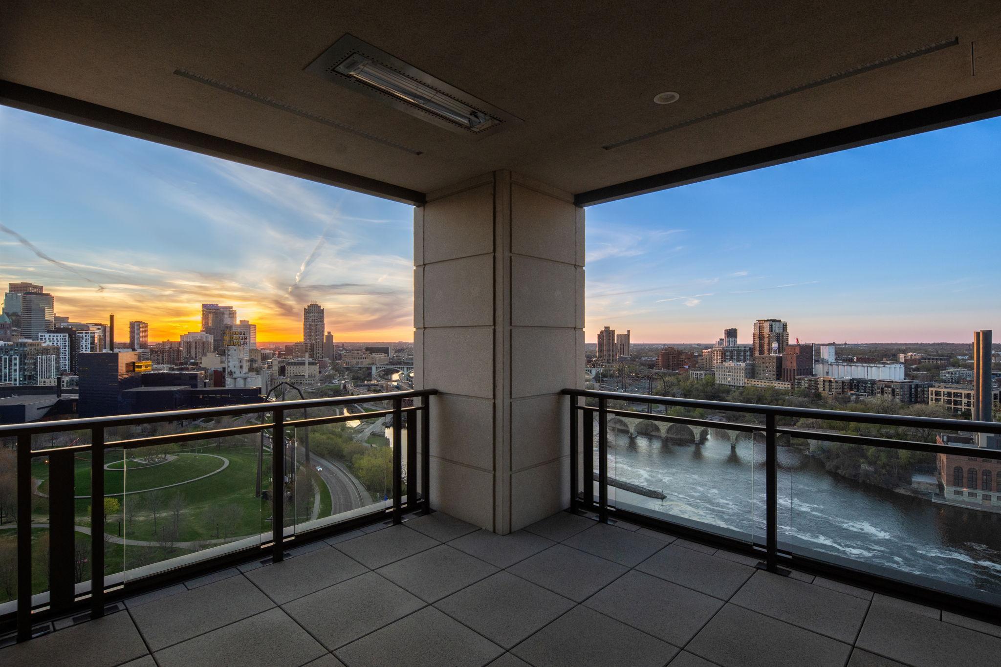 Two Heated Loggias with Gas-Grill Hook-Ups Offer Panoramic Views