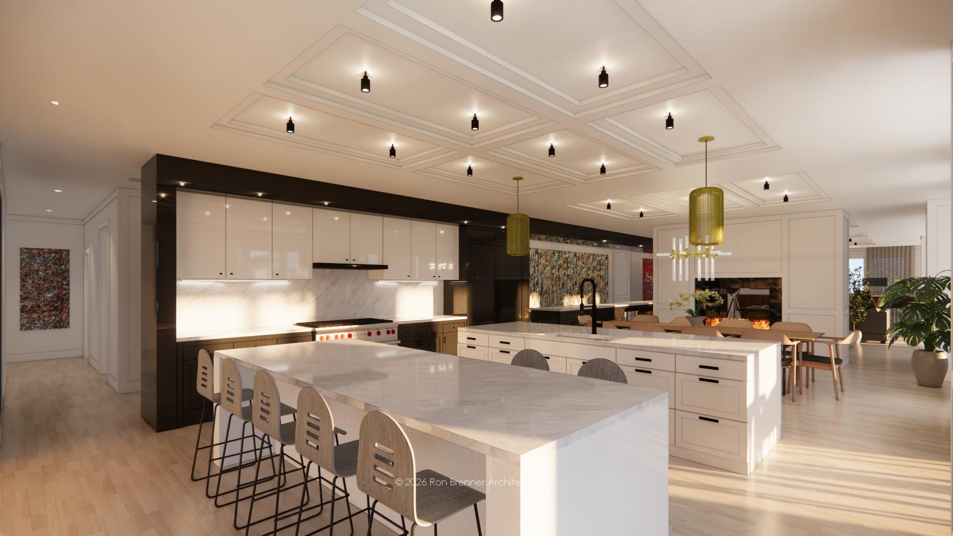 Architect Rendition B - Kitchen