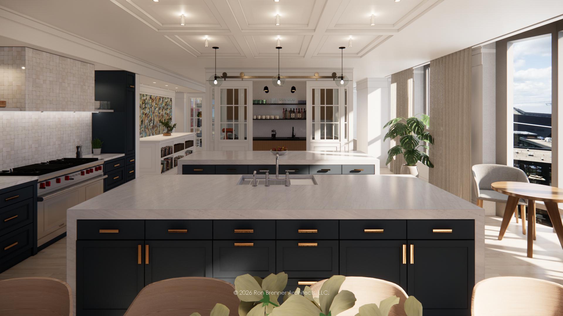 Architect Rendition D - Kitchen
