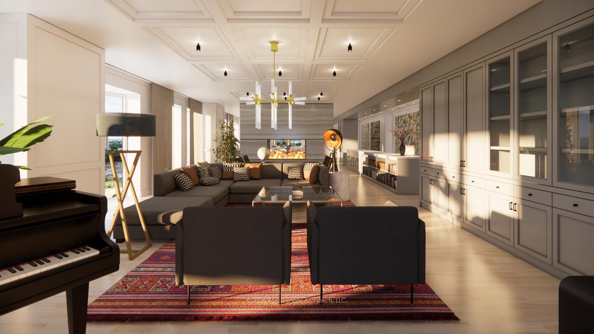 Architect Rendition C - Living