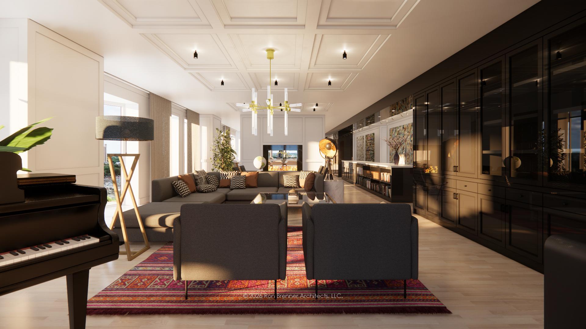 Architect Rendition B - Living