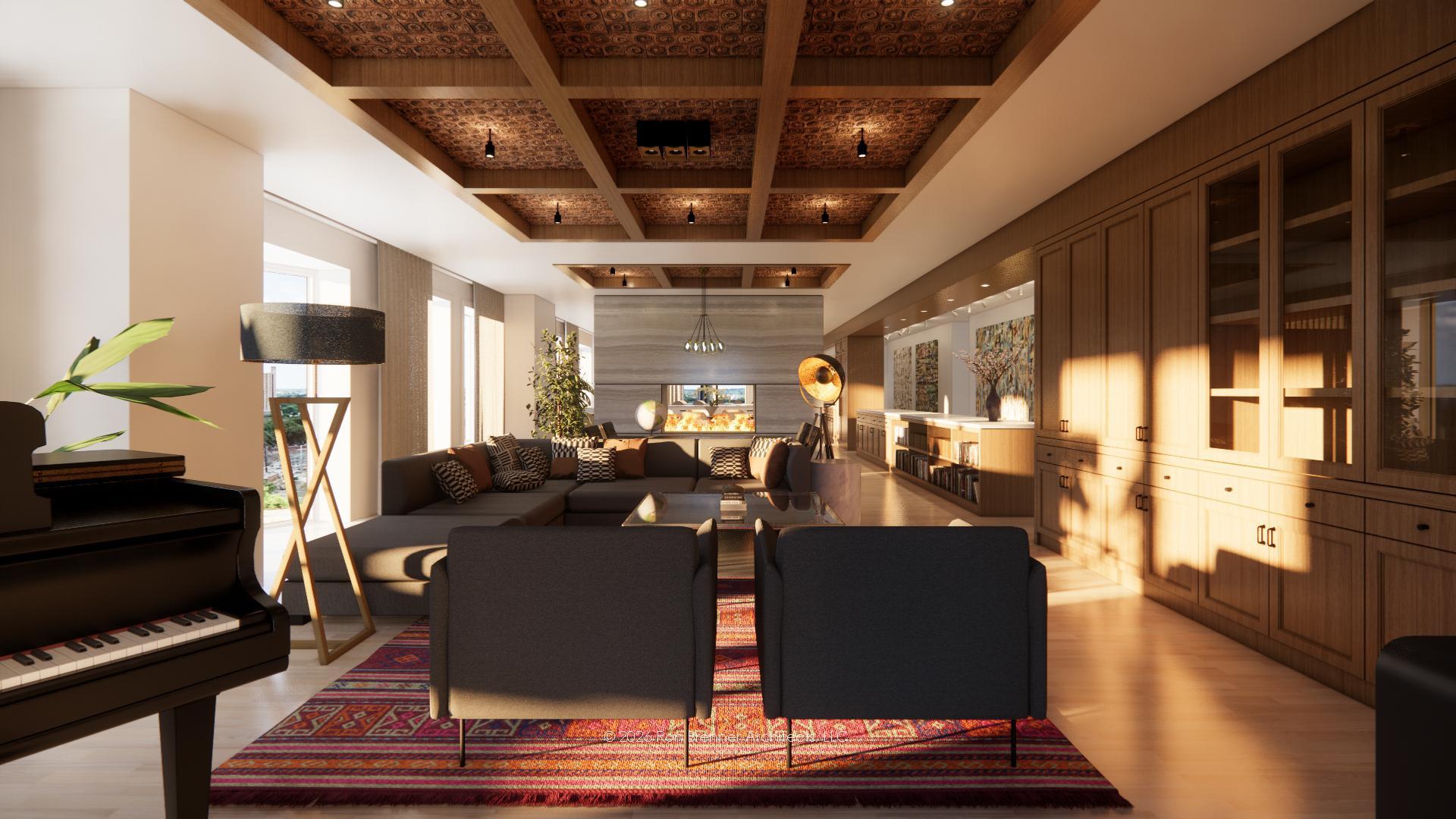 Architect Rendition A - Living