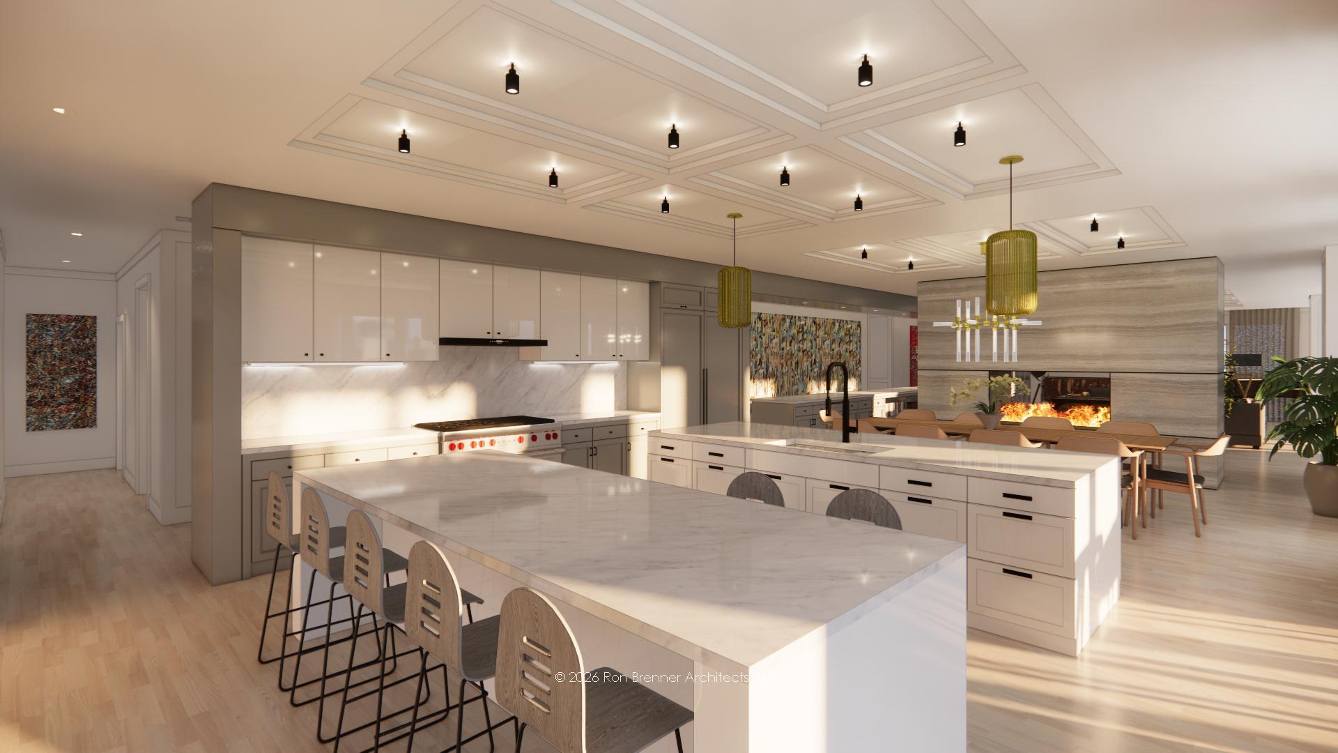 Architect Rendition C - Kitchen