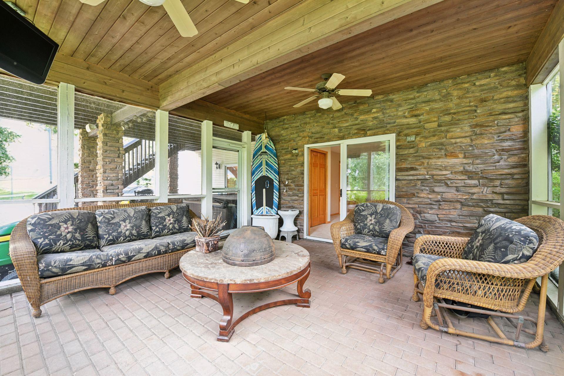 17558 George Moran Drive - Large screened in porch.