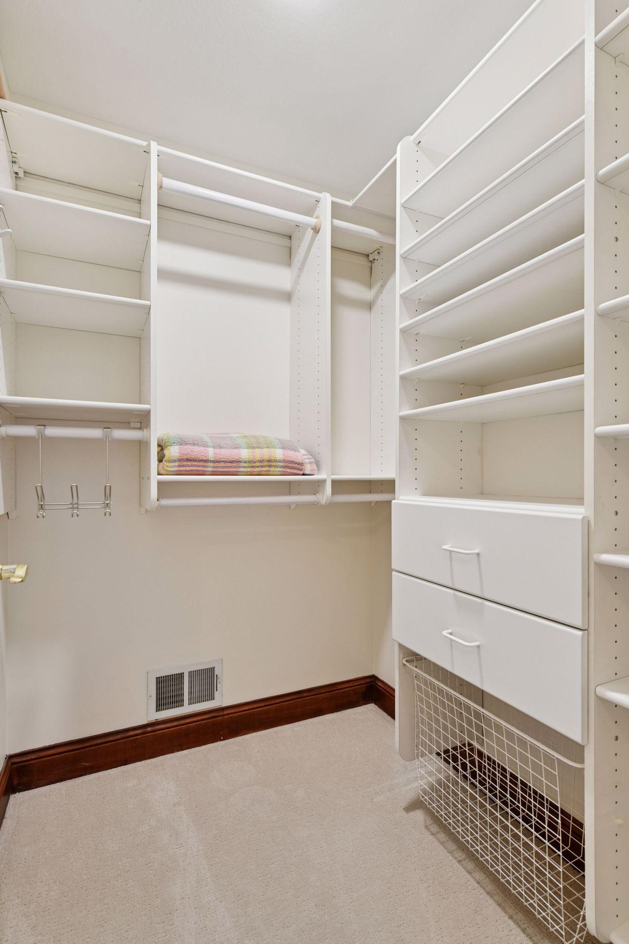 17558 George Moran Drive - California closets throughout the home. All bedrooms have walk-in closets with California closet organizers.