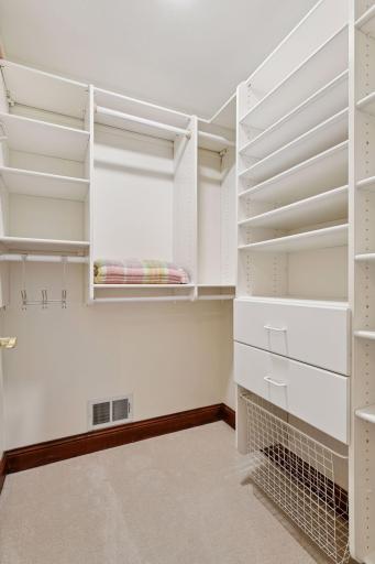 17558 George Moran Drive - California closets throughout the home. All bedrooms have walk-in closets with California closet organizers.