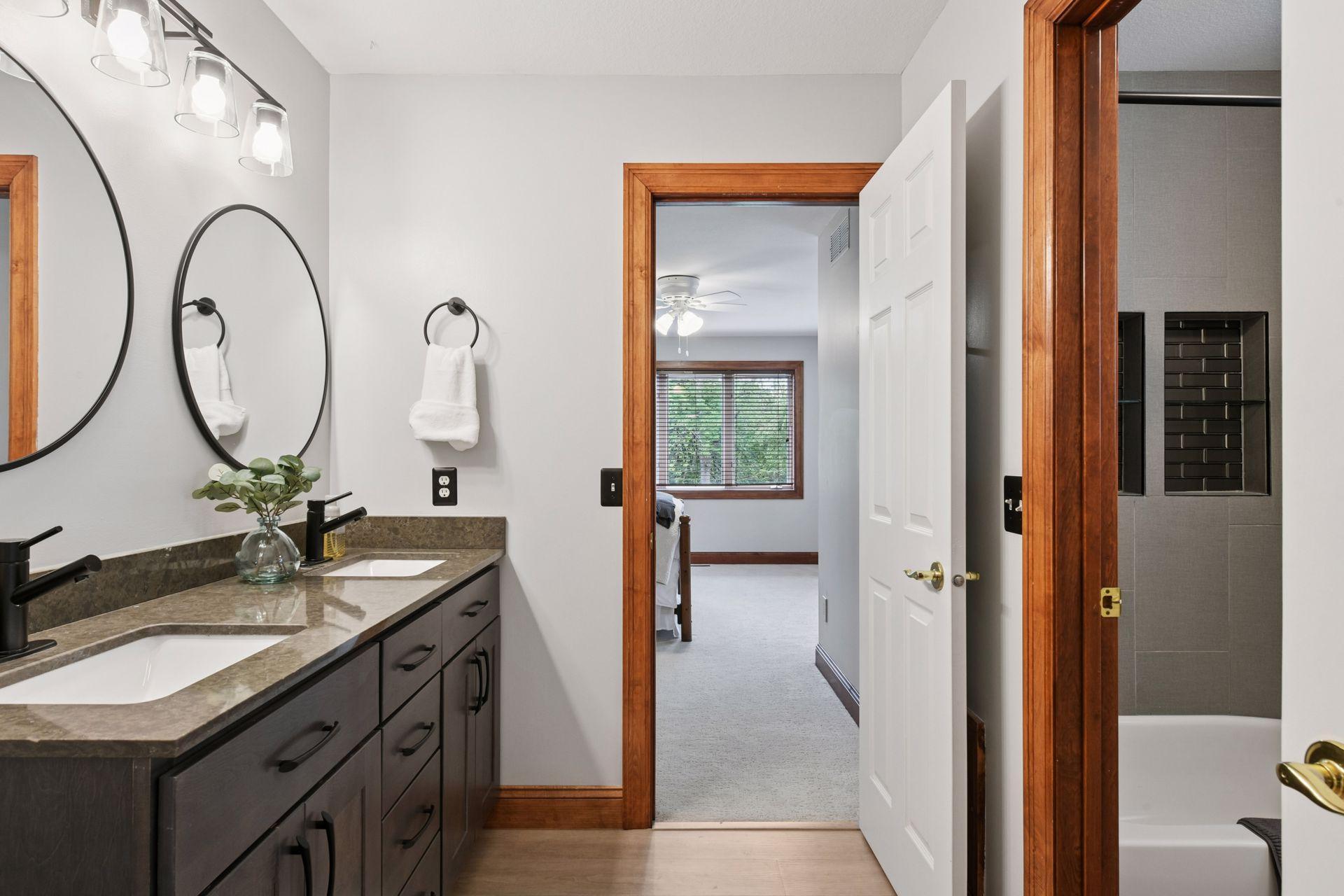17558 George Moran Drive - Remodeled jack & Jill bathroom.