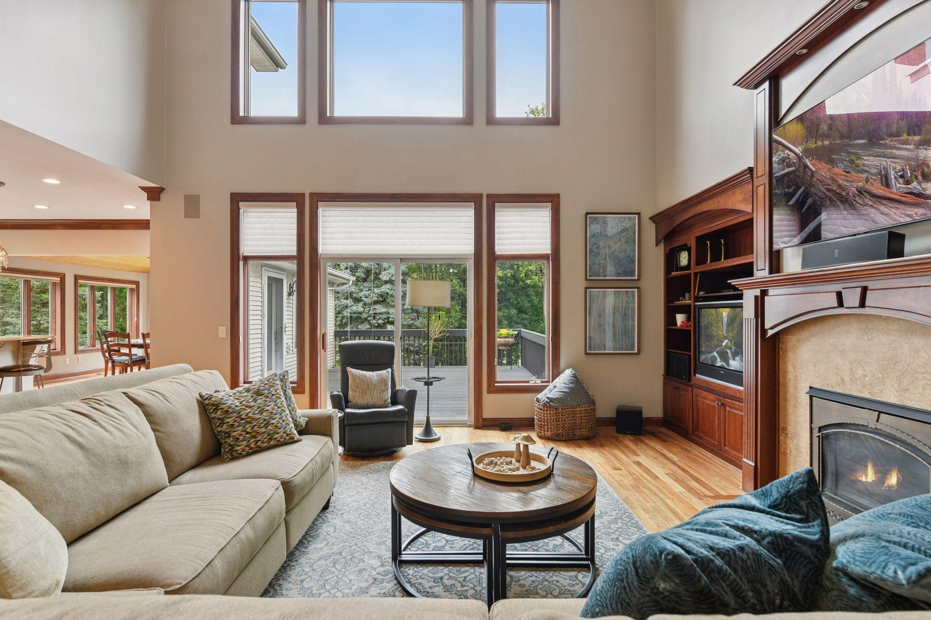 17558 George Moran Drive - Great room and sunroom off of the updated kitchen.