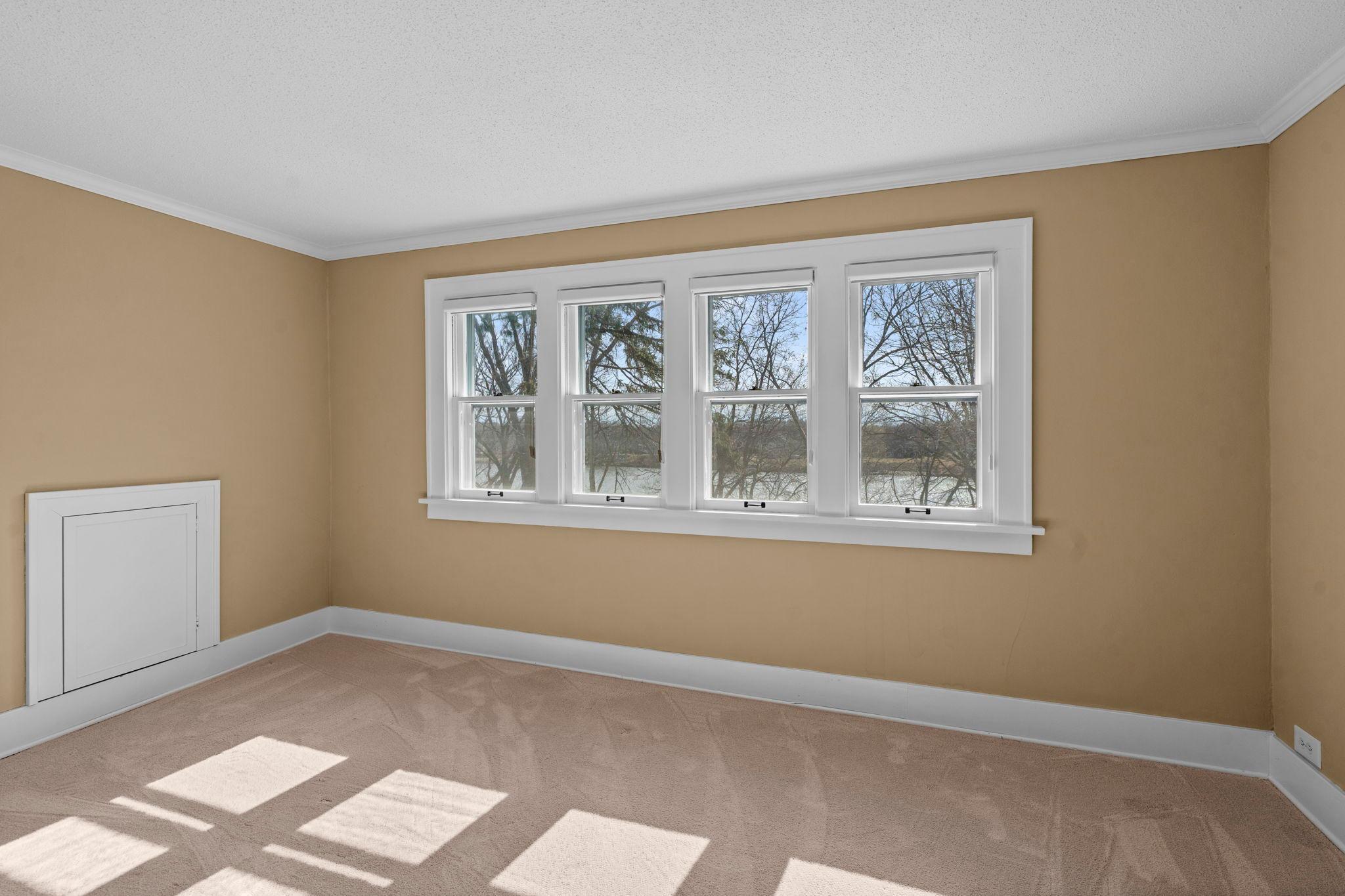 River view from the primary bedroom