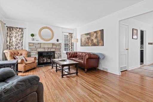 This large, yet cozy space is ideal for gathering and conversation