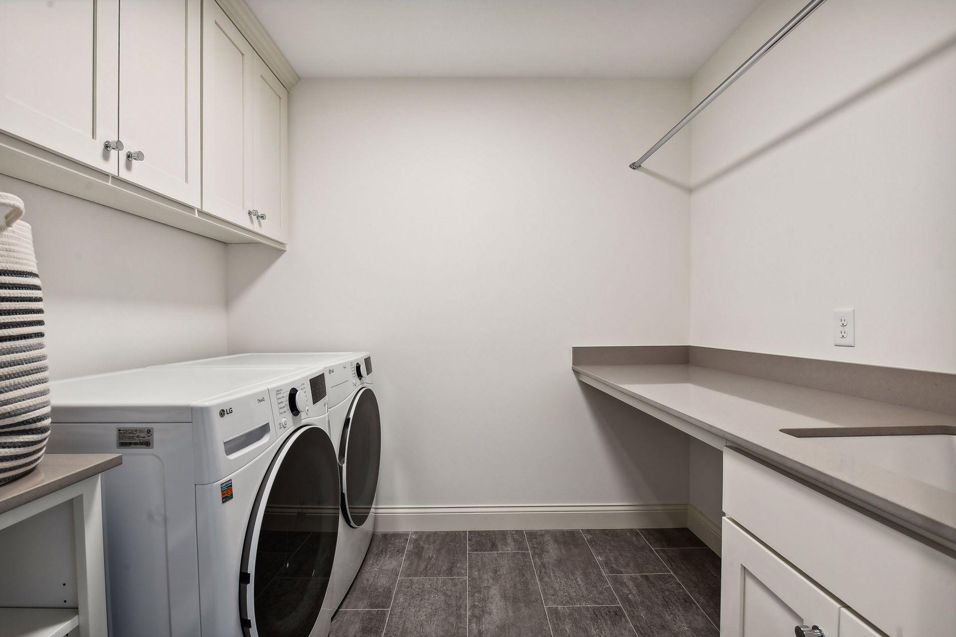 Spacious laundry room