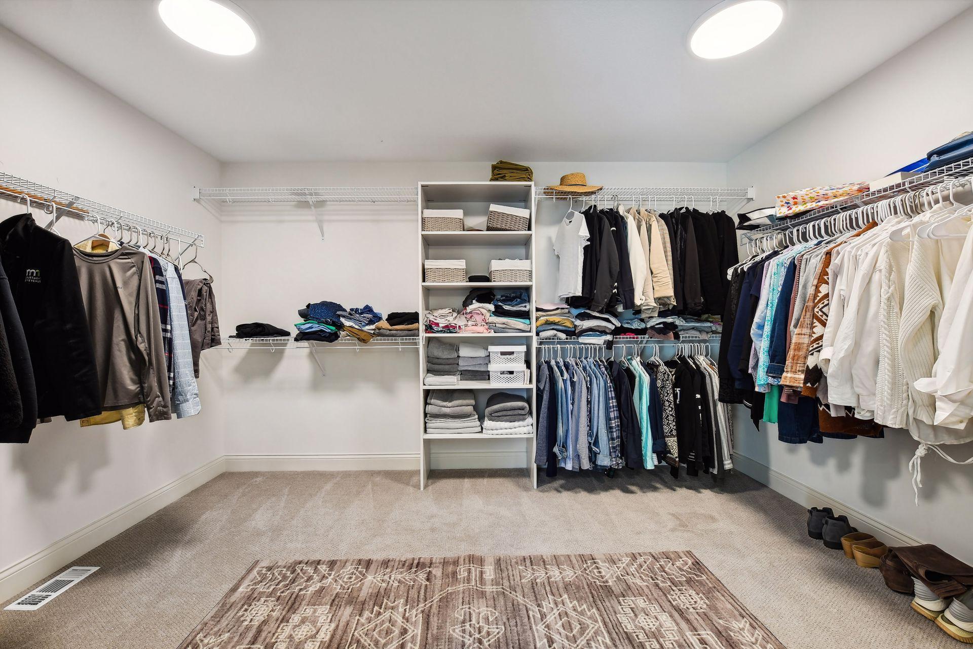 Primary walk in closet