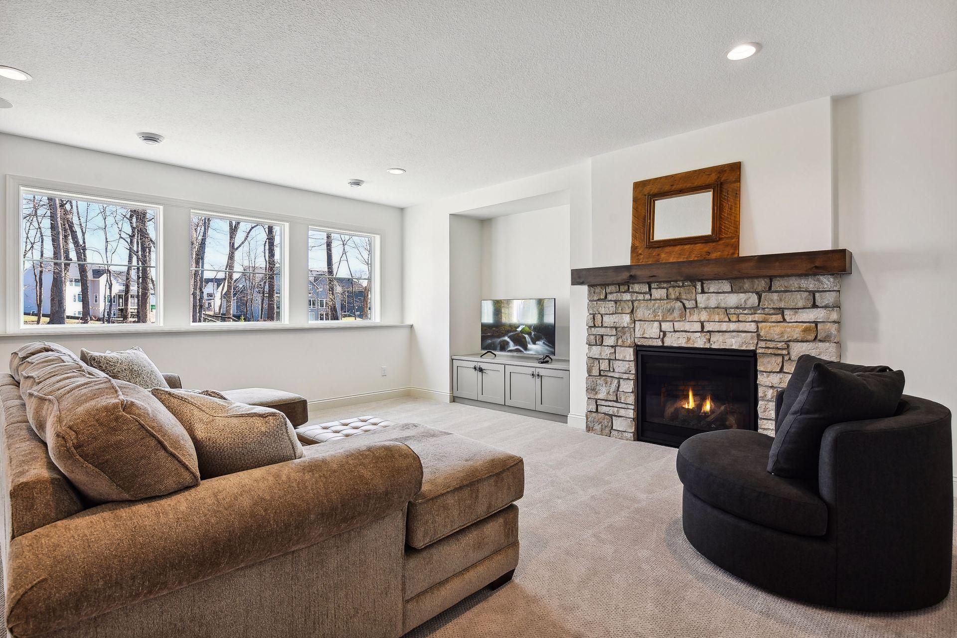 Lower level family room