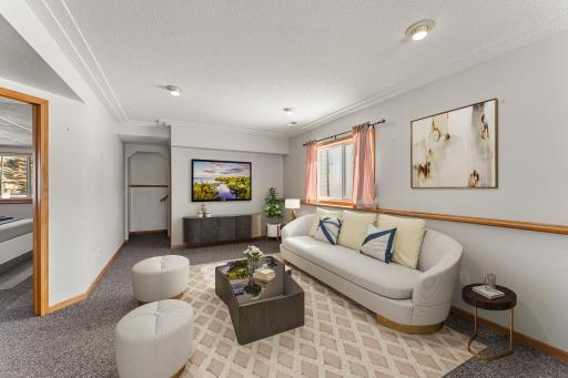 Lower level is finished. This photo has been virtually staged.