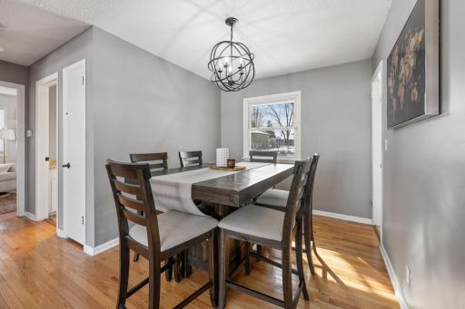Informal dining room and eat-in kitchen allow for versatile eating options.