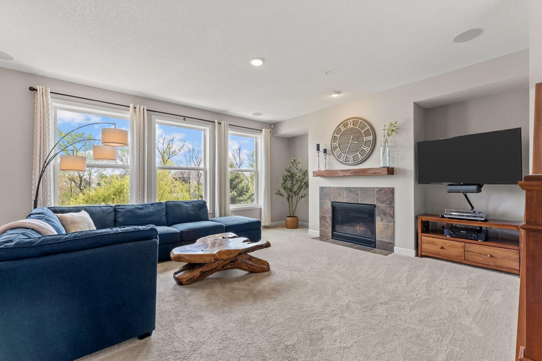 Living Room overlooking pond
