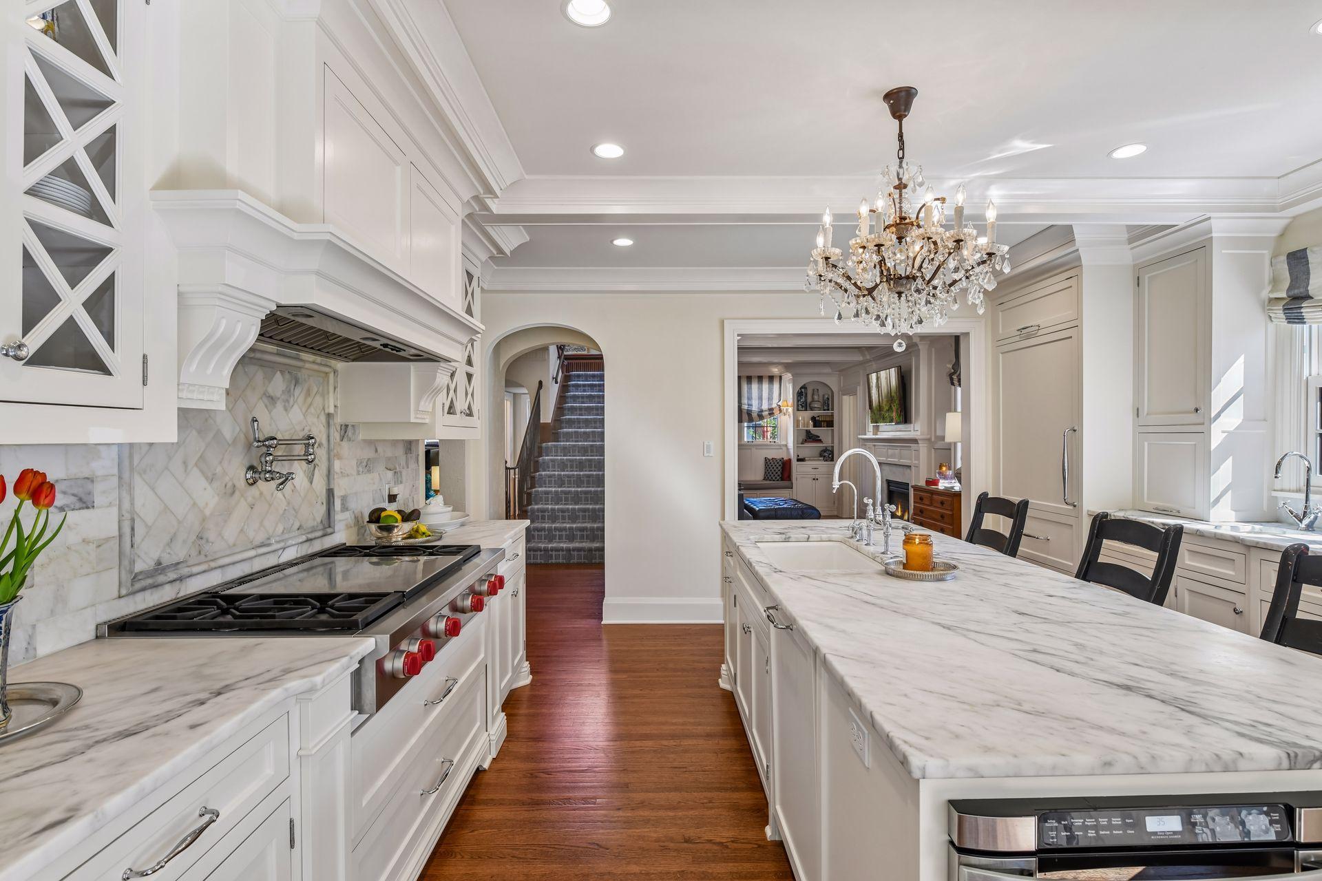 Wolf range in the kitchen