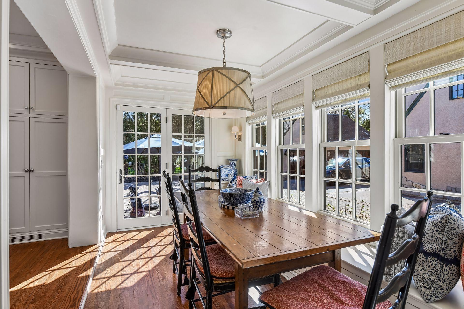 Eat in kitchen and door to the outside