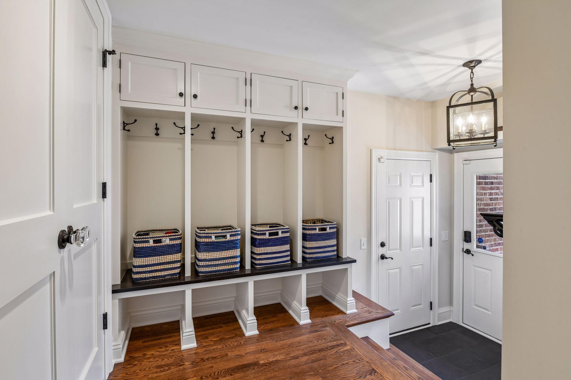 Mudroom - lockers and closet