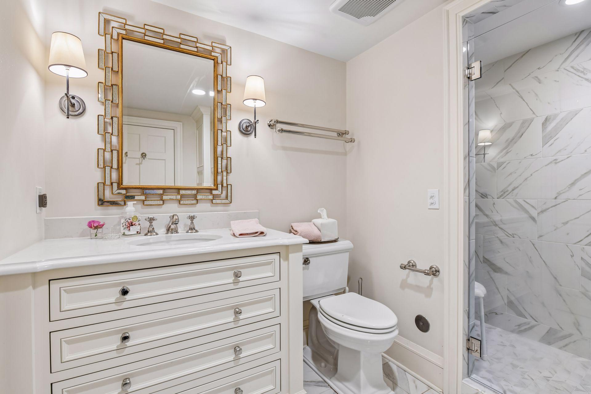 3/4 bath in the lower level