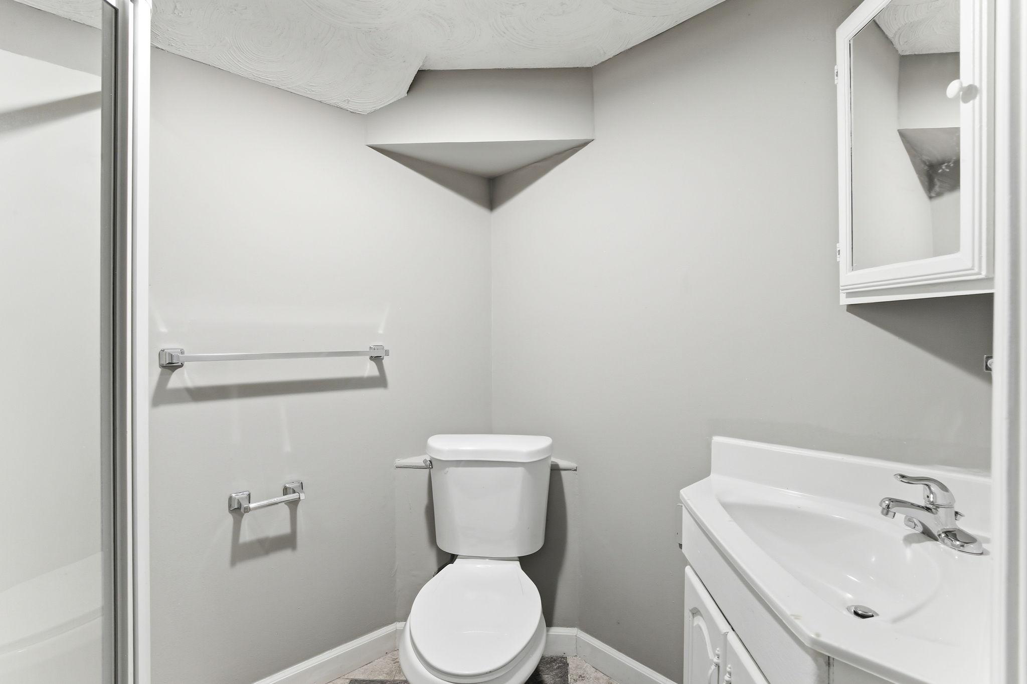 3/4 basement bathroom