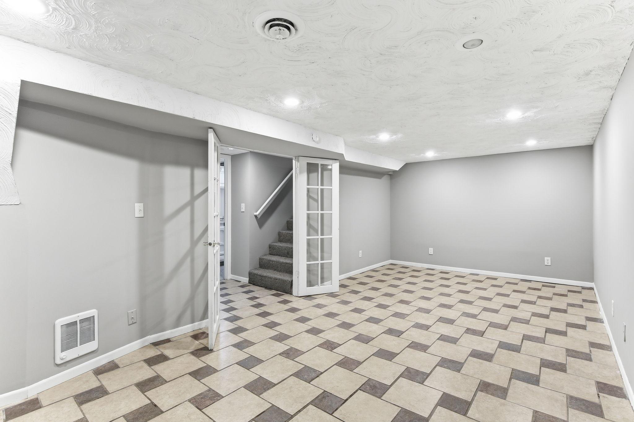 Spacious Lower Level with Opportunity to Expand Living Space or Create Rental Potential