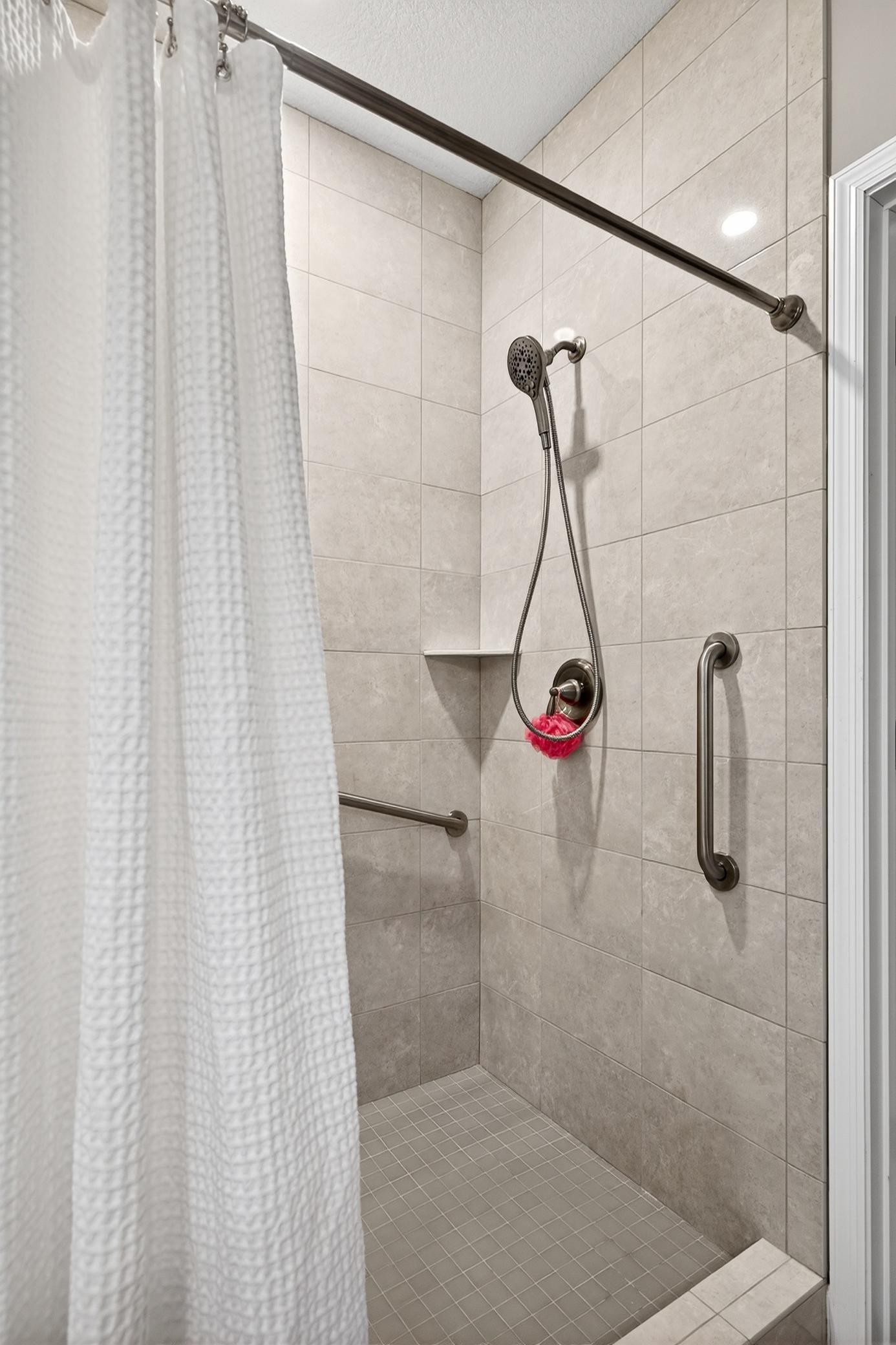 Primary bath with "step-in" shower...