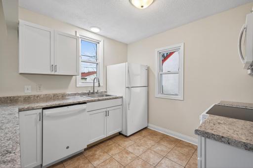 Bright colors on the main level living make even the smallest spaces seem bright!