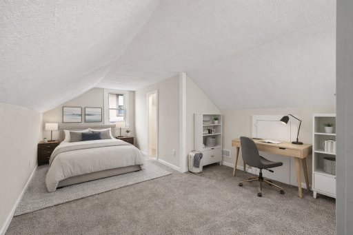 Upper level space with so many options for use! This photo has been virtually staged.